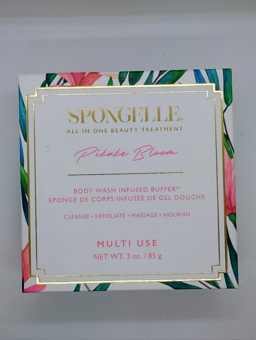 Spongelle Pink & Green Botanical Beauty Buffer